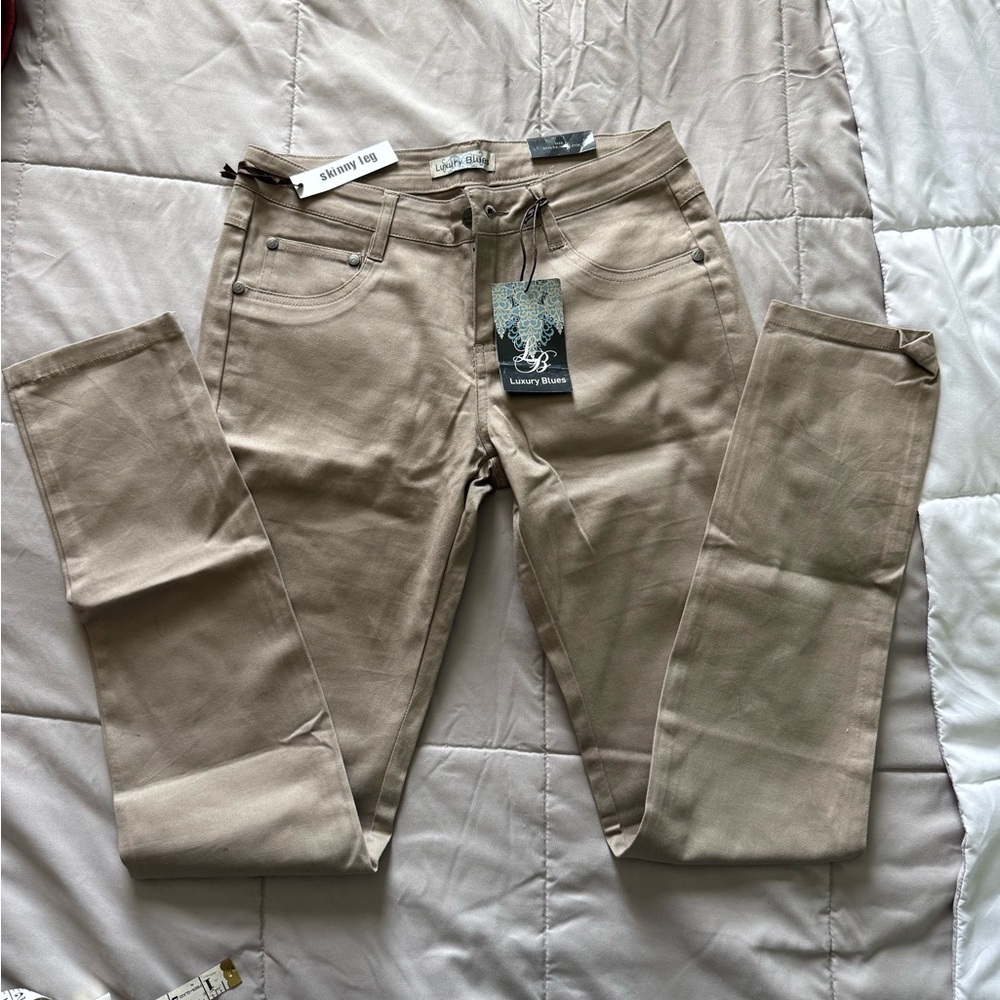 Luxury Blues Skinny Leg Khaki Jeans - Juniors Size 7